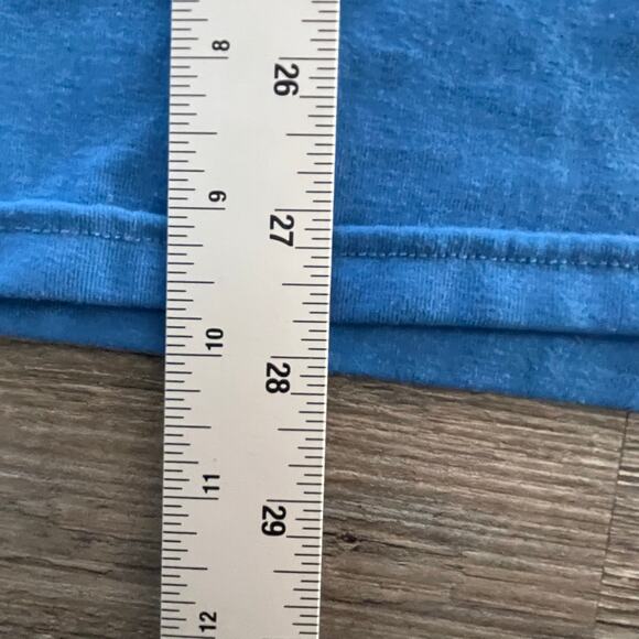 Blue Prana Abstract Hidden Mountain Landscape Block Graphic T-Shirt - Picture 5 of 6